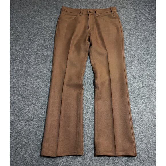 VINTAGE Levi's 517 Saddleman Men Pants 32x30 Brown Bootcut 80s USA - Picture 1 of 13